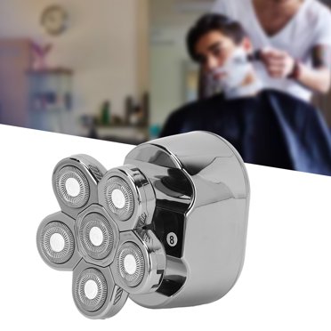 Hair Trimmer, 6 in 1 Bald Head Shaver Ergonomic 6pcs Floating Cutter Head 600mAh Automatic Grinding Rechargeable for Boys for Hair Salon