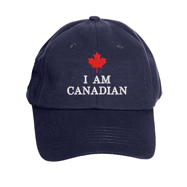 MIASHUI Canada Baseball Cap Adjustable Canada Day Hat for Men Women,Navy,One Size
