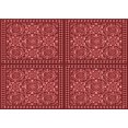 thumbnail image 1 of Ahgly Company Tapis Rectangulaire Lavable en Machine Intérieur Transitionnel Rouge Canneberge, 7 Pieds x 9 Pieds, 1 of 7
