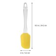 thumbnail image 4 of 3pcs Long Handle Silicone Scraper Cream Spatula Baking Gadget Baking Supplies Kitchen Utensil for Home Bakery (Random Color), 4 of 9
