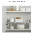 thumbnail image 4 of Étagère de Cuisine Extensible et Rétractable, Organisateur, Support de Rangement Ajustable pour Évier, Armoire, Salle de Bain, Aucun Assemblage Requis, 4 of 8