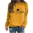 thumbnail image 2 of Hauts pour Femmes Décontractés et Habillés 2023 Mode Imprimée Manches Longues Amples Col Rond Chandails à Capuchon Décontractés Blouse Costumes d'Halloween pour Femmes en Liquidation, 2 of 5