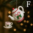 thumbnail image 1 of QIPOPIQ Vintage Christmas Teacup And Teapot Festive Decoration, 1 of 3