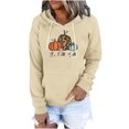 thumbnail image 1 of Penkiiy Hoodies pour Femmes Mode Décontractée Blouse à Manches Imprimées Pull à Capuche Beige Y2K Vêtements, 1 of 6