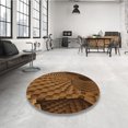 thumbnail image 4 of Ahgly Tapis Rectangulaire Lavable en Machine Intérieur Transitionnel Rouge Nuit, 7 Pieds x 9 Pieds, 4 of 7