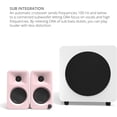 thumbnail image 4 of Kanto ORAMP 100W Powered Reference Desktop Computer Speakers with Bluetooth 5.0 and USB-C Input | Bi-Amplified | 100 Hz Automatic Crossover | Reference Quality Sound | Pair | Pink, 4 of 5