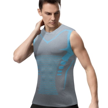 TopLLC Ionic Shaping Vest, Guys Men's Chest Gynecomastia Compression Top To Build A Perfect Body