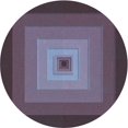 thumbnail image 1 of Ahgly Company Tapis Rond Lavable en Machine Intérieur Transitionnel Prune Violet, 7 Pieds Rond, 1 of 7