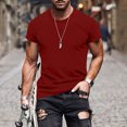 thumbnail image 2 of Vente de Chemises pour Hommes en Liquidation! T-Shirt pour Homme à Manches Courtes, Col Rond, T-Shirt Décontracté d'Été Classique Basique, Tee-Shirts, 2 of 6