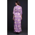 thumbnail image 2 of Bimba Rayon Rose & Ranunculus Floral Printed Womens Long MaxiDressGown With Side Slit-Small, 2 of 6