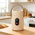 thumbnail image 2 of FEISHENTT Mini Electric Cooker with Visual Lid Portable Stewing Cooking Pot for Rice Eggs Noodles Porridge, 2 of 7