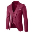 thumbnail image 2 of Men‘S Suit Slim 3-Piece Suit R Business Wedding Party Jacket Vest & Pants, 2 of 5