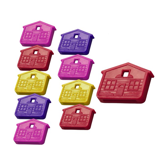 Lucky Line Clés de Maison, Couleurs Néon Assorties, Lot de 2 (16206)
