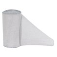 thumbnail image 3 of Holiday Time 6 inch x 20 feet  Linen Ribbon, White with Silver Glitter, 3 of 4