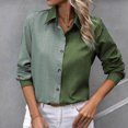 thumbnail image 2 of AherBiu Womens Button down Shirts Long Sleeve Collared Fall Blouses Dressy Casual Work Office Tops, 2 of 5