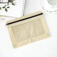 thumbnail image 1 of Fridja Transparent PVC Zipper Binder with Detachable Folder, Assorted Colors, 1 of 2