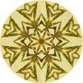 thumbnail image 1 of Ahgly Tapis de Zone Rond Lavable en Machine Intérieur Transitionnel Brun Doré Foncé, 3 Pieds Rond, 1 of 7