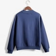 thumbnail image 5 of CEHVOM Femmes Mode Décontractée Imprimé Col Rond Ample Manches Longues Hauts Courts Blouse Chandails Sans Capuche Liquidation, 5 of 5