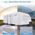 thumbnail image 2 of Unique Bargains RV Cover Windproof Anti-UV Camper Cover All Season Protection Silver Tone, 2 of 7