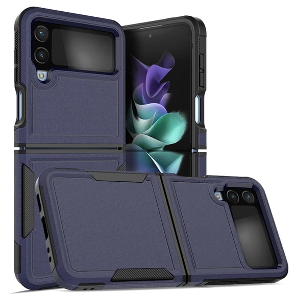Supershield Case For Samsung Z Flip 4 Shockproof Armor TPU Bumper Hard Plastic Phone Cover - Black