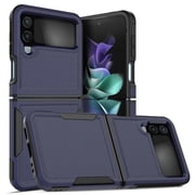 Supershield Case For Samsung Z Flip 4 Shockproof Armor TPU Bumper Hard Plastic Phone Cover - Black