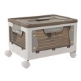 thumbnail image 1 of Storage Bins With Lids Collapsible Storage Bins Foldable Plastic Storage Container Organizer  Stackable Storage Bins With Wheels Folding Storage Box For Office School Home  Storage, 1 of 8