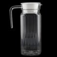 thumbnail image 3 of Fdit Water Jug,Acrylic Transparent Bottle Striped Water Ice Cold Jug with Lid for Bar Home, Water Bottle, 3 of 8