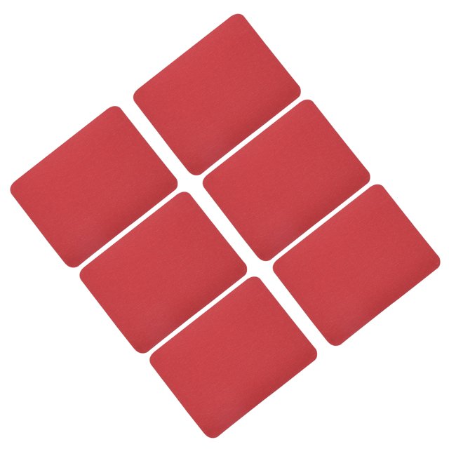 Uxcell 6 Pcs Pièces Thermocollantes Patchs de Réparation en Tissu pour Vêtements Rouge