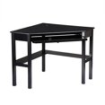 thumbnail image 2 of SEI Furniture Space Saving Corner Computer Slide Out Keyboard Tray Desk, Black, 2 of 5