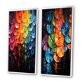 thumbnail image 3 of Designart "Shimmering Beats Compact Discs wall art II" Compact Discs Framed Wall Art Set Of 2 - Multi-Color Fashion Framed Canvas Set For Living Room Decor, 3 of 6