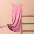 thumbnail image 4 of Elvqul Nuisette Sans Manches pour Femmes, Robe de Nuit Unie pour Femmes Grande Taille avec Poches, Robe de Nuit pour Femmes Rouge, 4 of 4