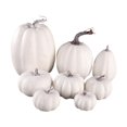 thumbnail image 4 of yuksok 8 Pcs Différentes Tailles Citrouilles de Récolte Artificielles Empilables Décorations d'Halloween Blanc, 4 of 9