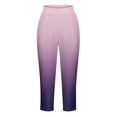 thumbnail image 5 of Yuyuzo Womens Plus Size Capris High Waisted Straight Leg Solid Color Bottom Capri Pants for Women 3/4 Slacks, 5 of 5