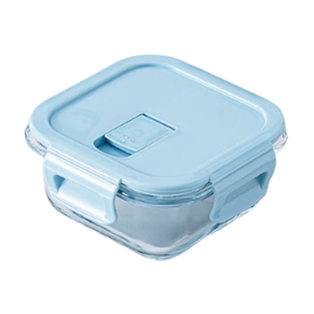Ohufall Glass Bento Box Can Be Microwave Oven Students Heated Lunch Box Office Fresh-keeping Box Food Storage Containers Meal Prep Containers Food Containers With Lids