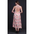 thumbnail image 2 of Bimba Robe de Plage Longue Dos Nu à Col Licou Imprimée pour Femmes Ocean, Rayondress-Xx-Grand, 2 of 6