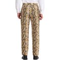thumbnail image 3 of INSPIRE CHIC Men's Pants Snake Print Regular Fit Flat Front Elastic Waist Pants 38 Snake Print, 3 of 6