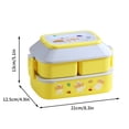 thumbnail image 3 of Up to 50% off ! TopLLC Double-layer Compartmented Lunch Box Student Insulated Lunch Box Microwave Portable Portable Compartmented Lunch Box on Clearance, 3 of 6