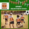 thumbnail image 4 of Ball-Themed Kids' Party Drawstring Backpack Pouch, Durable Polyester Birthday Gift Bag with Quilted Design, Spacious Multicolor Travel Organizer for School Sports Beach, 4 of 6
