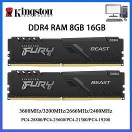 KINGSTON RAM HyperX Fury 8GB 3200MHz DDR4 CL16 DIMM 1Rx8 Black XMP