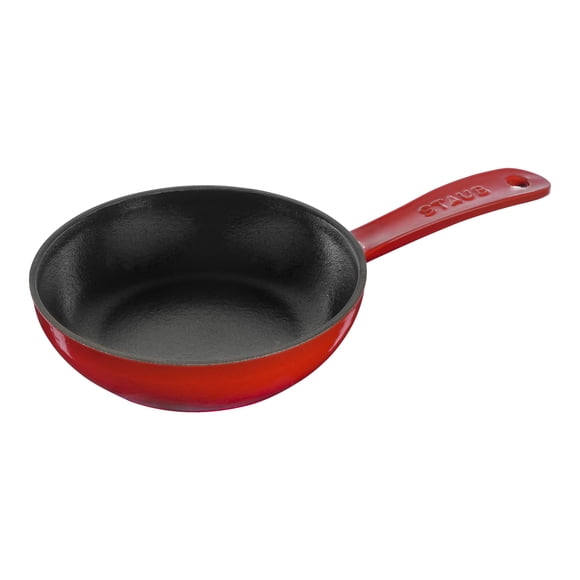 STAUB Poêles 16 cm / 6.5 Pouces Poêle à Frire en Fonte, Cerise