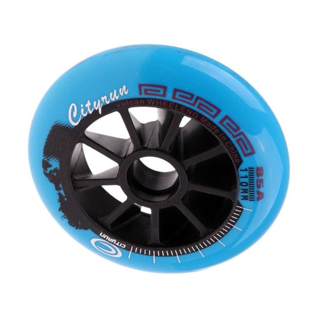 fastboy Versatile Speed Skating Wheels for Indoor and Outdoor Inline Skate Tool Blue 110mm 1Set