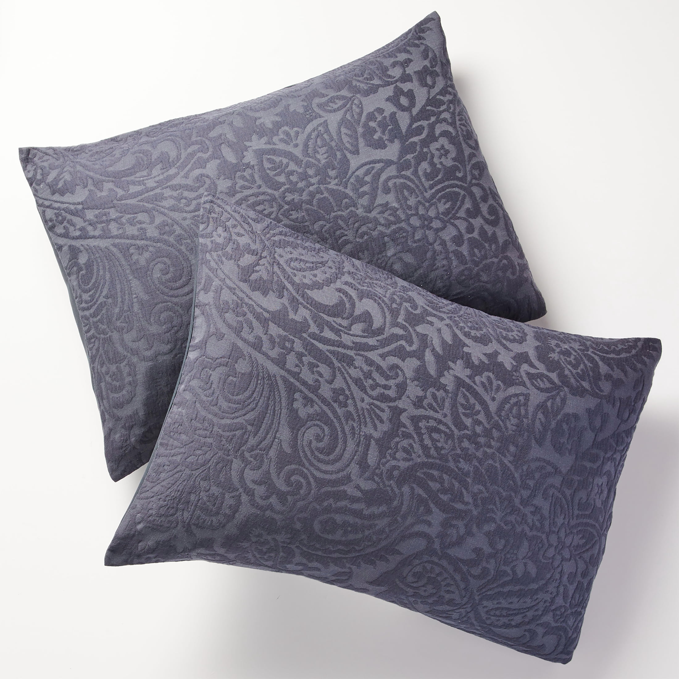 Ensemble de couette Better Homes & Gardens Paisley Matelassé, 3 pièces, gris, très grand lit, tous âges