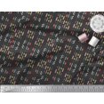 thumbnail image 3 of Soimoi Black Rayon Fabric Joker Face & Colorful Arrow Print Fabric by Yard 56 Inch Wide, 3 of 3
