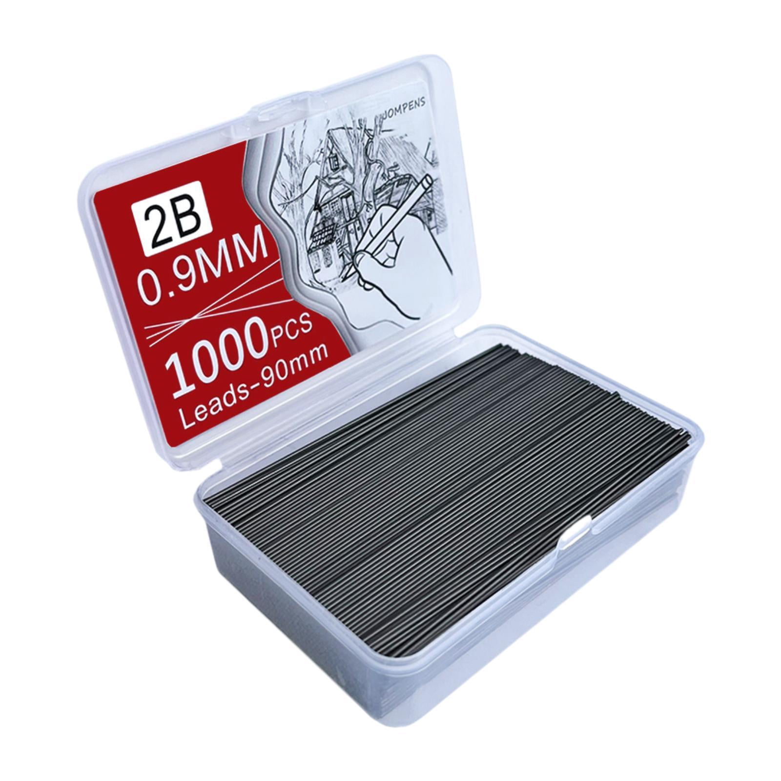 HILABEE Lead Refills Large Capacity Portable Pencil Lead Core for Office Home School 0.9mm 1000pcs