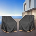 thumbnail image 3 of OPTUTUS 2-Pack Patio Rocking Chair Covers, 35 x 38 x 29 Inches Waterproof Oxford Fabric Chair Furniture Covers, 3 of 8