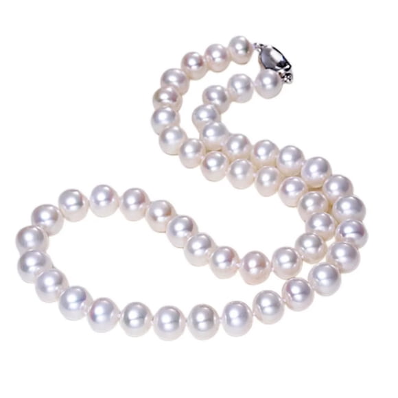 Elegant Imitation Pearl Necklace Ocean Like Beads Color Round Pearl Strand For Women Choker Initial Necklace Couple Necklace Rose Name Necklace for Women Puffed Heart Necklaces for Women Stainless
