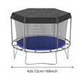 thumbnail image 3 of Kids Outdoor Trampoline With Sunshade Cover Mesh And Enhanced For Children Over 3 Years Durable TPE Material For Toys, 3 of 9