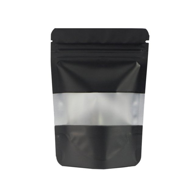 Baohd 100Pcs Bag Convenient Multifunctional Organizer Resealable Bags Pouches Kitchenware Collecting Packaging Tools Black 14x20+8cm