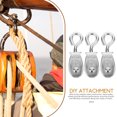 thumbnail image 3 of 4pcs Crane Wire Rope Pulleys Small Lifting Pulley Steel Pulley Roller Pulley System DIY Attachment, 3 of 7