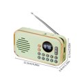 thumbnail image 3 of Portable Bluetooth Stereo Speaker Mini Digital Am Fm Radio Media Speaker Mp3 Music Player Support Tf Card/Usb Disk with Led Screen Display and Emergency Flashlight Function, 3 of 8